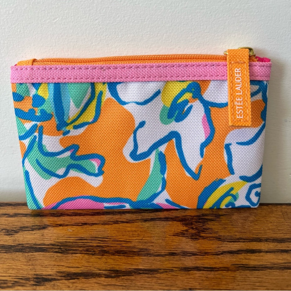 Lily Pulitzer For Estée Lauder Coin Purse Pouch Multicolor Floral